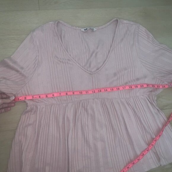 💖 SO® Relaxed Long Sleeve Baby Doll Tee – Juniors (Adult-Friendly!) Size XL💖 - Picture 5 of 7